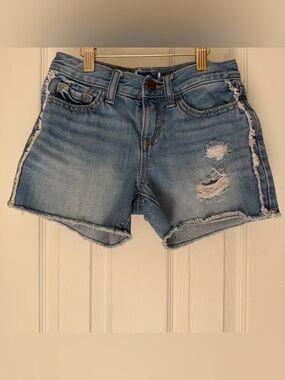4/$25 Old Navy Light Blue Distressed Denim Shorts - Girls Size 10